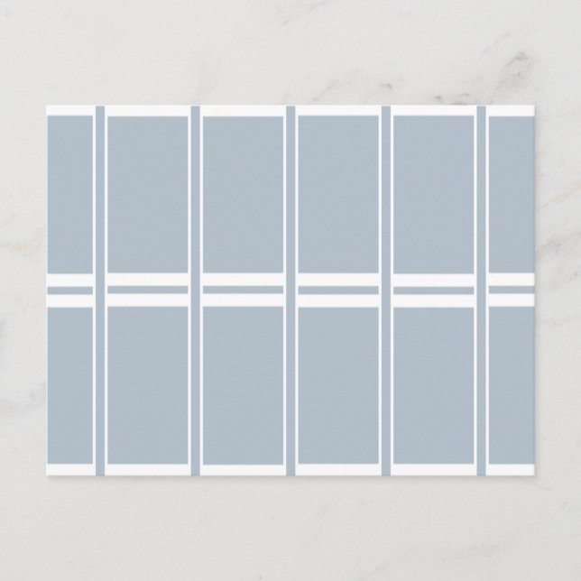 Graues und weißes Muster Postkarte (Vorderseite)