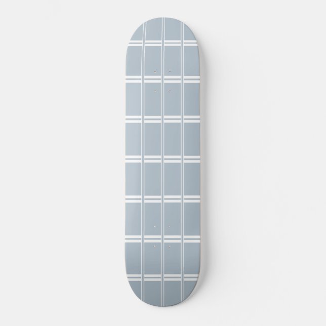 Graues und weißes Muster Skateboard (Vorderseite)