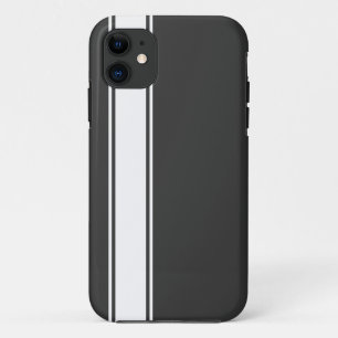Graues und weißes Team Jersey Stripe iPhone 5s Cas title_seo2