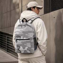 Graues urbanes militärisches Tarnmuster Bedruckter Rucksack