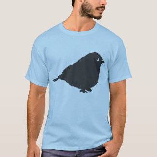 Graues Vogel-Logo T-Shirt