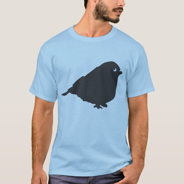 Graues Vogel-Logo T-Shirt (Vorderseite)