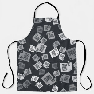 Graues XLS-Dateidokument. xls button icon i herunt Schürze