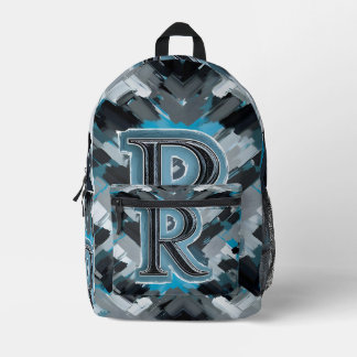 Graufarbe Bedruckter Rucksack