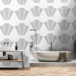 Graufarbenes Art Deco Design Tapete<br><div class="desc">Tapete graue Deko-Design, das mit jedem beliebigen Text angepasst werden kann. Wenn Sie Hilfe bei der Anpassung benötigen, kontaktieren Sie uns über den Link auf dieser Seite. Deko-Tapete in Grau</div>