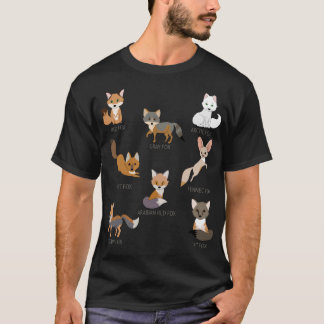 Graufuchs-Kit Fox Tibetischer Fox-Weichfuchs T-Shirt