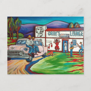 Graugalerie: Juke Joint Jam Lounge Postkarte