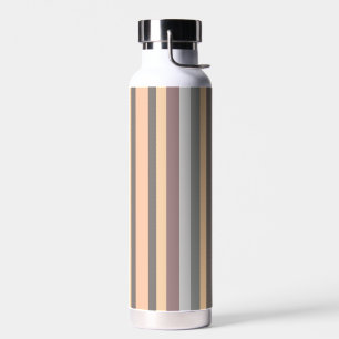 Graugelbe Lila Streifen Trinkflasche