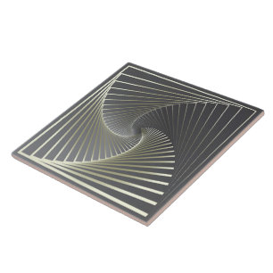 Graugelber Twirl Fliese