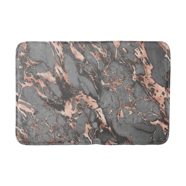 Graugold-Rose Marmor, modernes Design Badematte (Vorderseite)