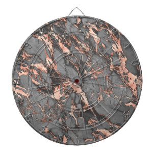 Graugold-Rose Marmor, modernes Design Dartscheibe