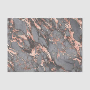 Graugold-Rose Marmor, modernes Design Seidenpapier