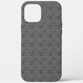 Graugrau mit kleinen Streifen und pixelig Case-Mate iPhone Hülle