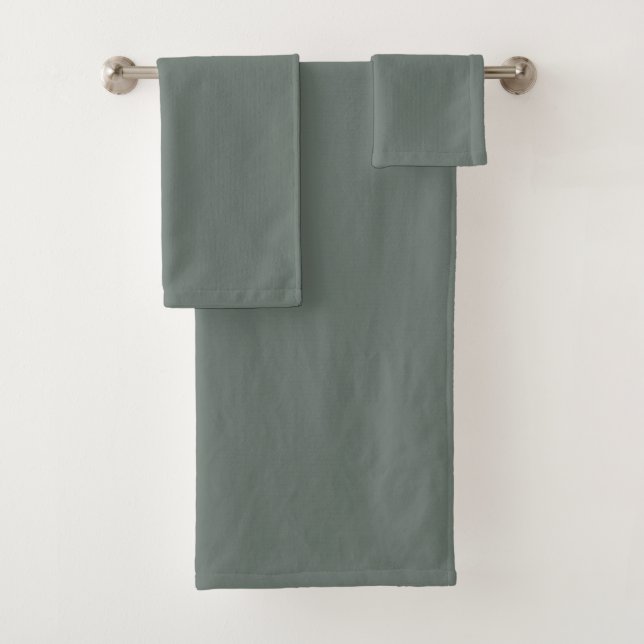 Graugrün gefroren natürlichen neutralen Klassiker Badhandtuch Set (Insitu)