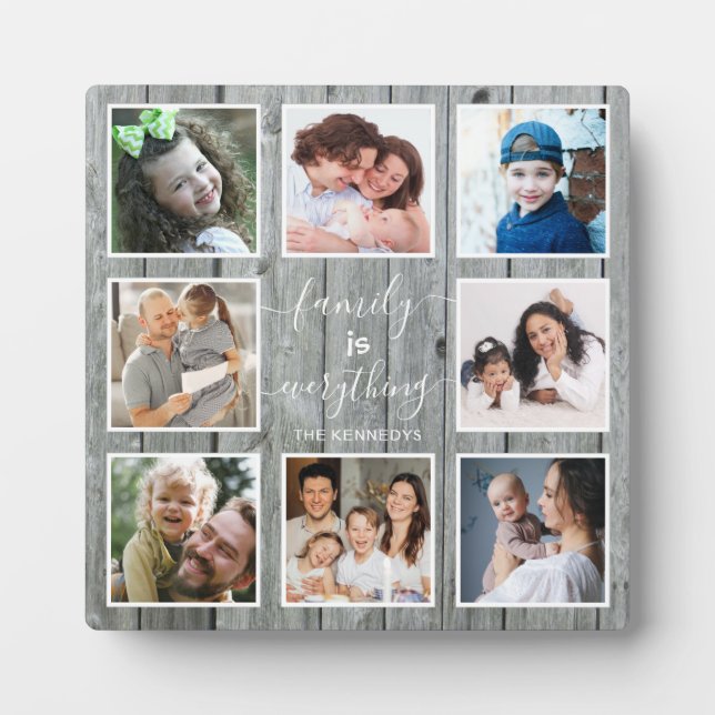 Grauholzfamilie ist alles, was 8 Foto kostet Fotoplatte (Vorderseite)