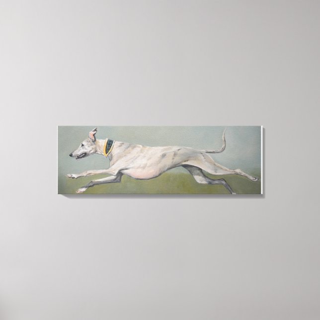 Grauhound Hund Art Canvas drucken Leinwanddruck (Vorderseite)