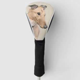 Grauhound-Malerei - Niedliche Original Hundekunst Golf Headcover