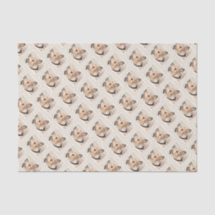 Grauhound-Malerei - Niedliche Original Hundekunst Seidenpapier