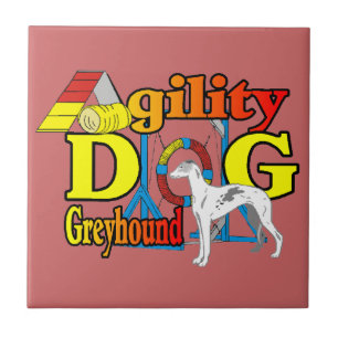 Grauhund-Agility Fliese