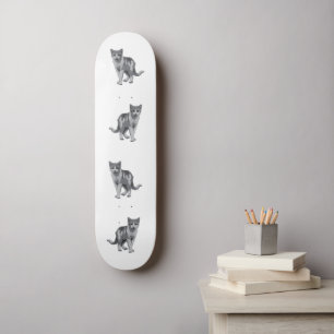 Graukätzchen Skateboard