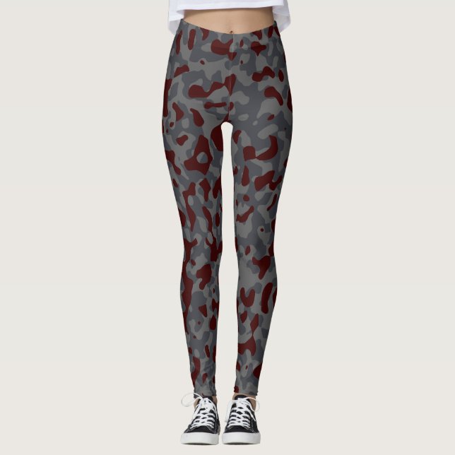 Graukorpion, Thunfisch, Rot, bulgarische Rose, Cam Leggings (Vorderseite)