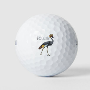 Graukranichkraniche Cartoon Golfball