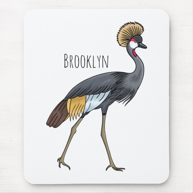 Graukranichkraniche Cartoon Mousepad (Vorne)