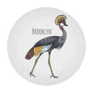 Graukranichkraniche Cartoon Schneidebrett