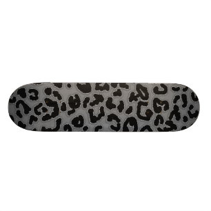 Grauleopard-Tierdruck Skateboard