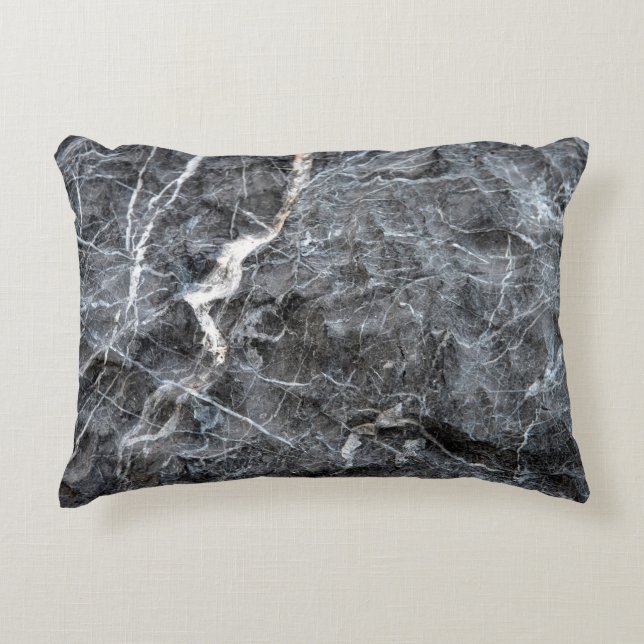 Graumarmor Dekokissen (Vorderseite)
