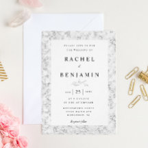 Graumarmor elegante, moderne und schicke Hochzeit