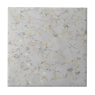 Graumarmor mit goldenen Adern Fliese