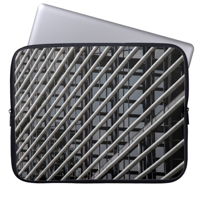 Graumetallrahmen Laptopschutzhülle (Vorderseite)