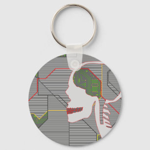 Graumöwe Schlüsselanhänger