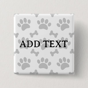 Graupaws und Knochenmuster Button