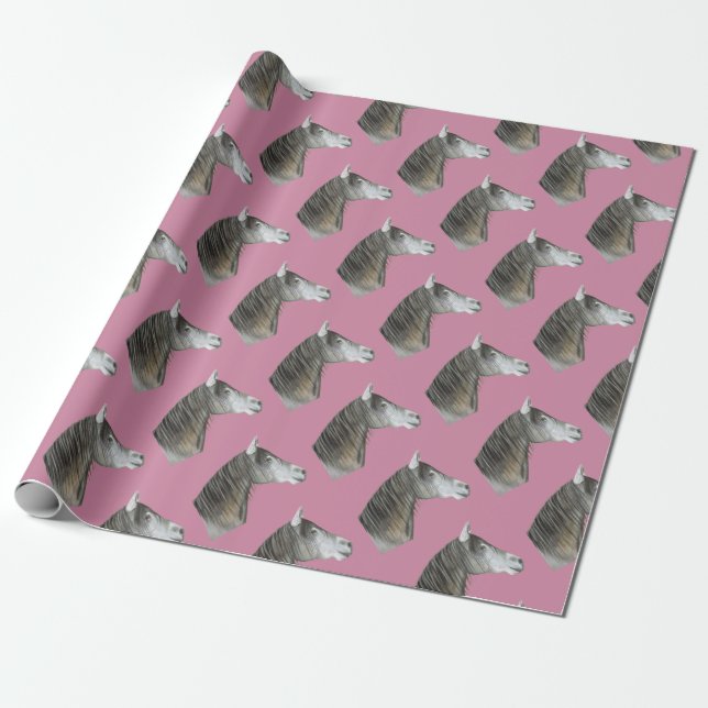Graupferd Geschenkpapier (Ungerollt)