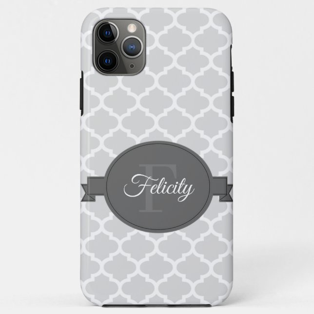 Grauquatrefolie Personalisiert Case-Mate iPhone Hülle (Rückseite)
