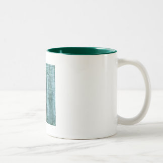 Graureiher an der Dämmerung Zweifarbige Tasse