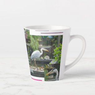 Graureiher-Design Latte-Mug Milchtasse