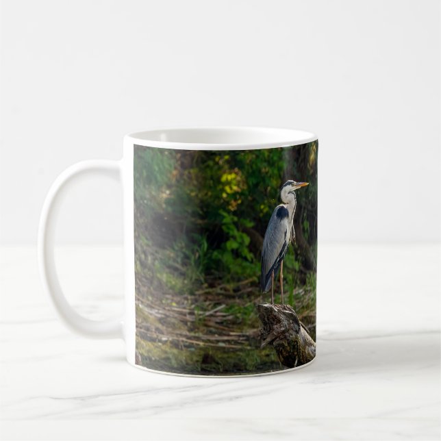 Graureiher in den Sümpfen des Donaudeltas Kaffeeta Kaffeetasse (Links)