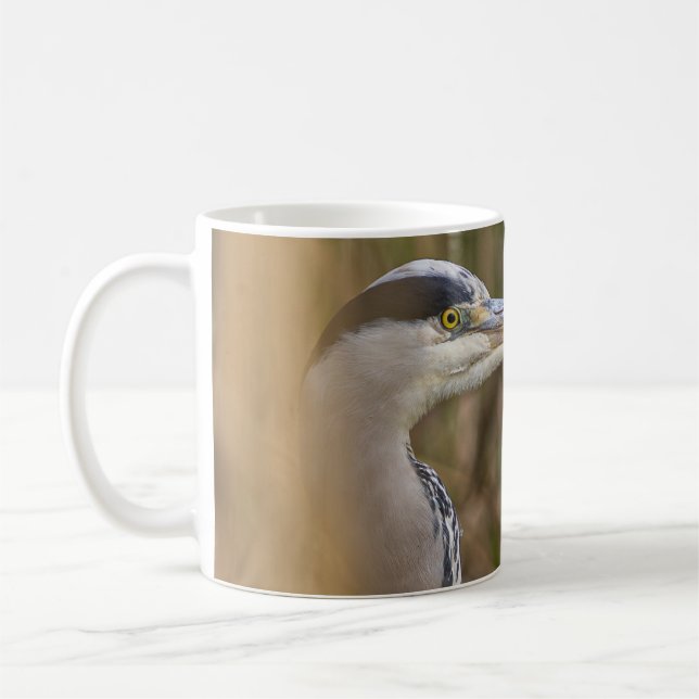 Graureiher Kaffeetasse (Links)
