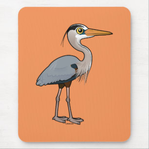 Graureiher Mousepad