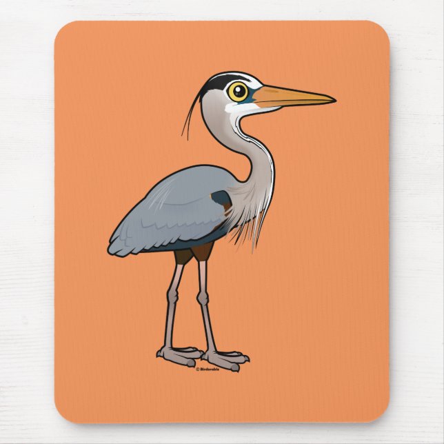 Graureiher Mousepad (Vorne)
