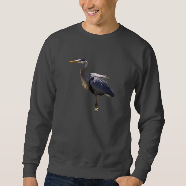 Graureiher Sweatshirt (Vorderseite)
