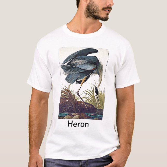 Graureiher T-Shirt (Vorderseite)
