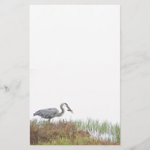 Graureiher-Vogel-Tier-Tiere Briefpapier