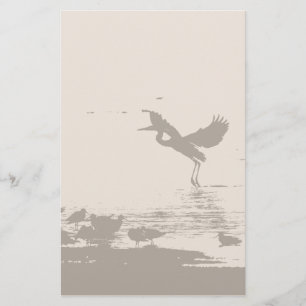 Graureiher-Vogel-Tier-Tiere Briefpapier