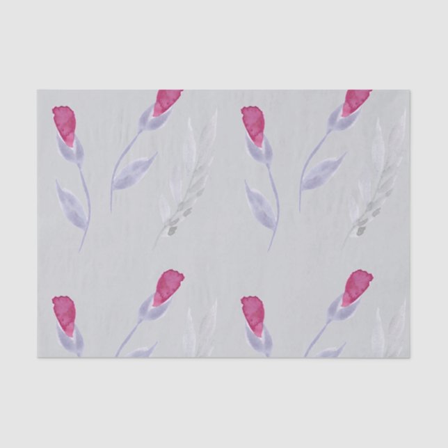 Graurosa Blume Seidenpapier (Vorderseite)