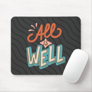 Graurote Farbe, alles ist gut Mousepad