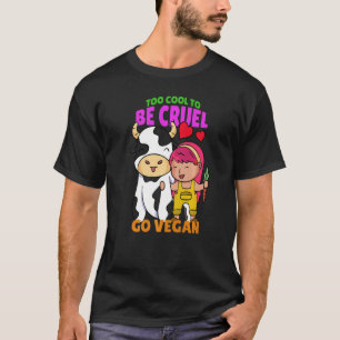 grausam werde Veganerin Mädchen Kuh Premium T-Shirt